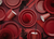 Red Tissue Fans Set