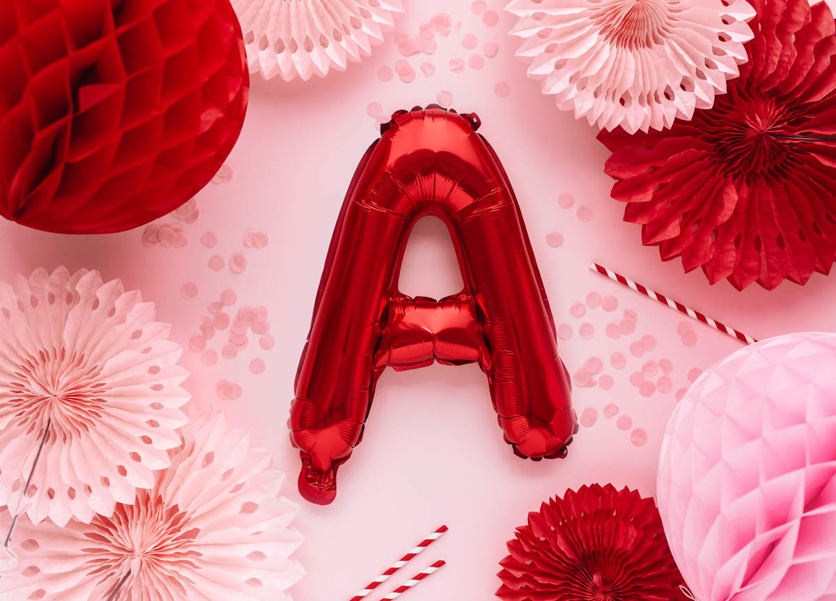 Red Tissue Fans Set
