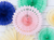 Mint Decorative Tissue Rosettes