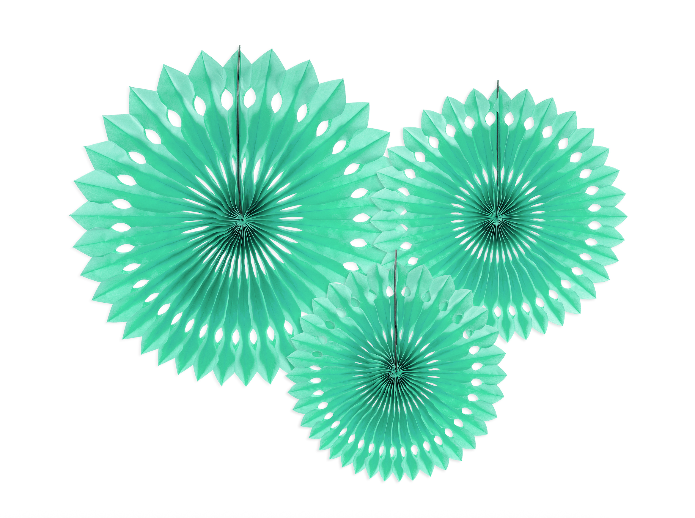 Mint Decorative Tissue Rosettes