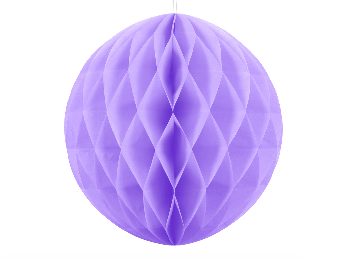 Large Lilac Honeycomb Ball Decoration