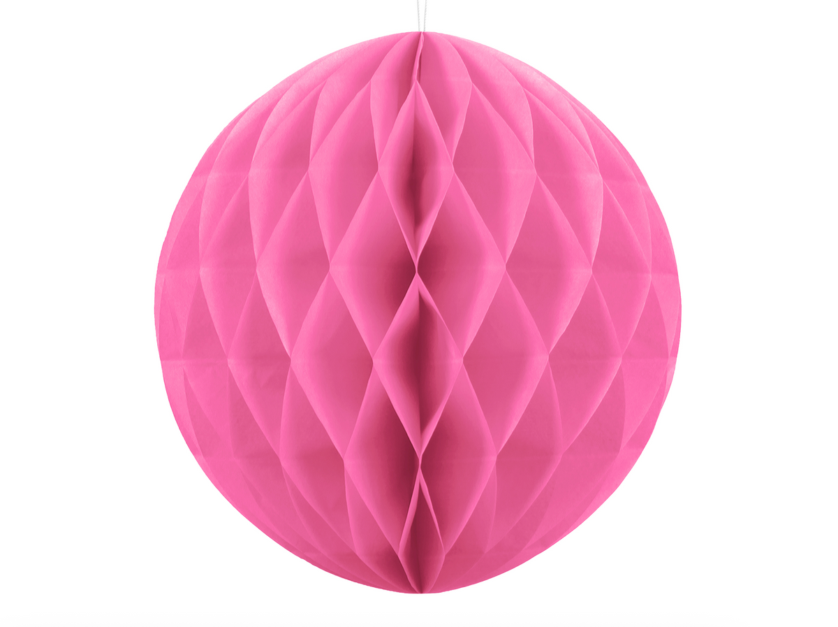 Large Pink Honeycomb Ball Decoration