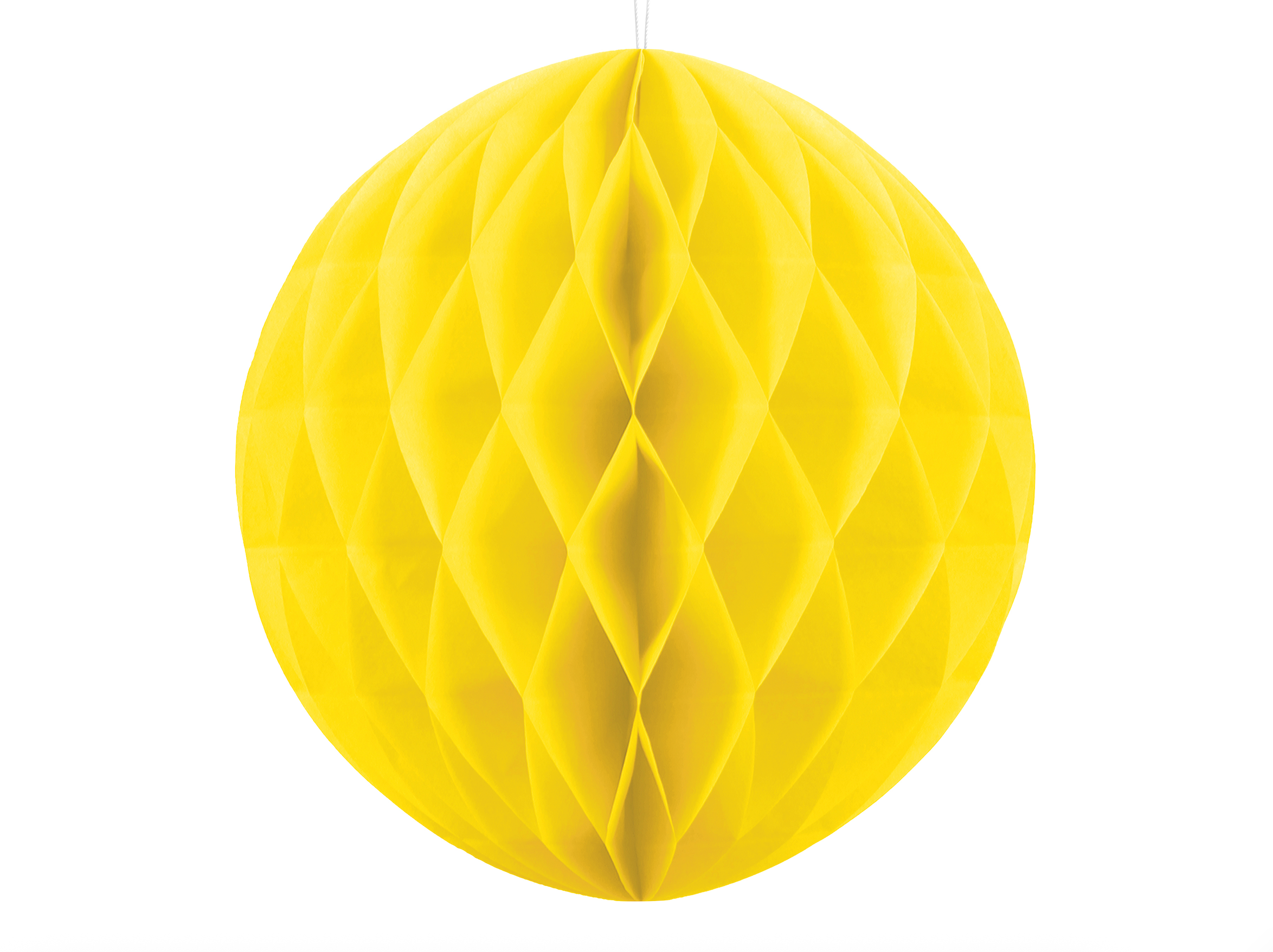 Large Yellow Honeycomb Ball Decoration