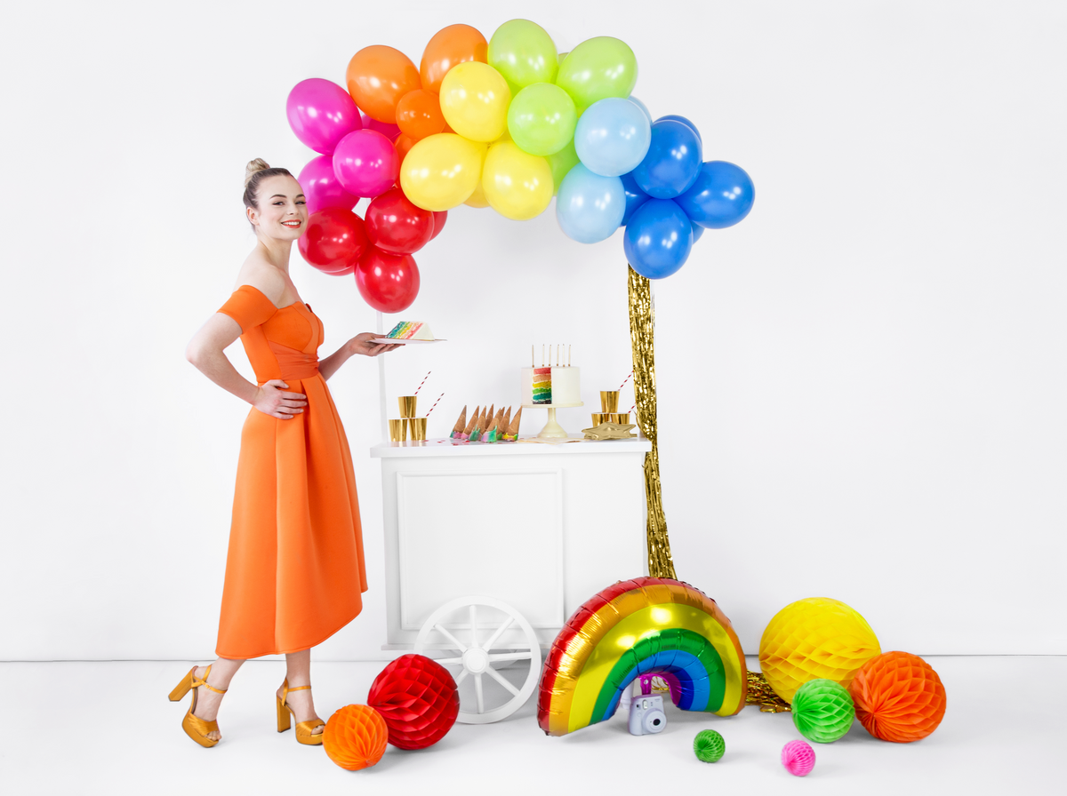 Large Yellow Honeycomb Ball Decoration