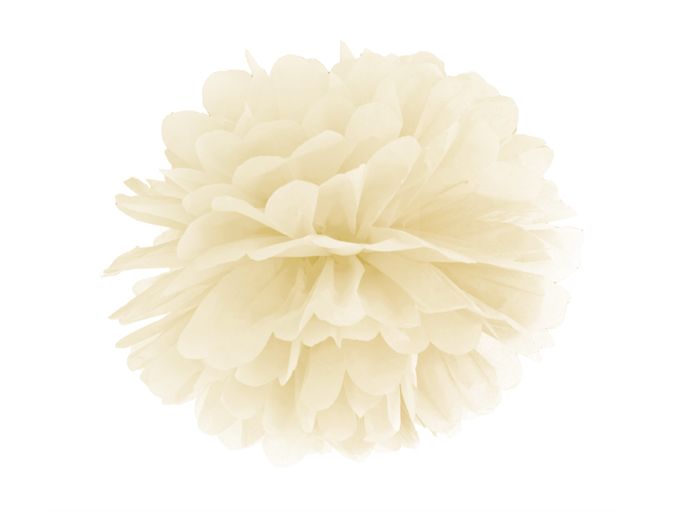 Cream Tissue Paper Pom Pom