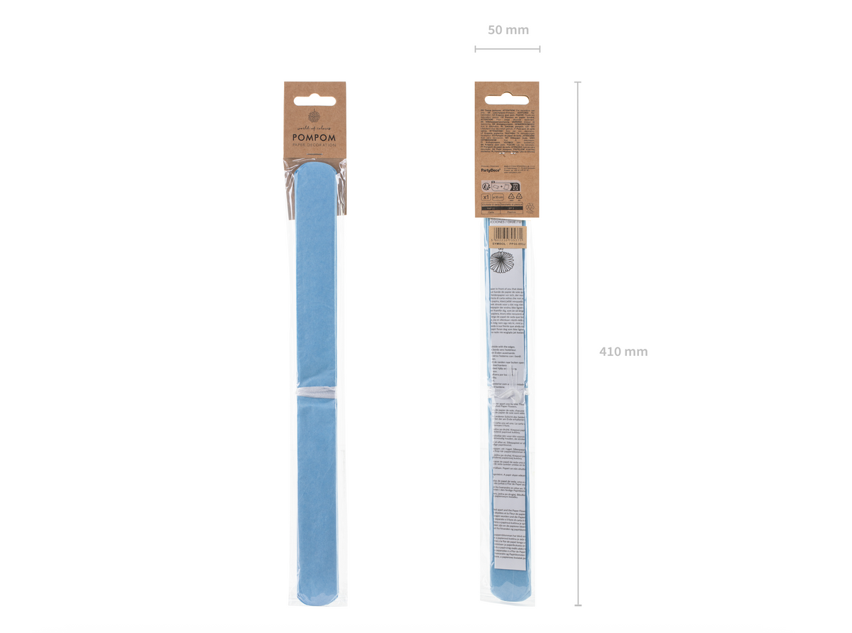 Baby Blue Tissue Paper Pom Pom
