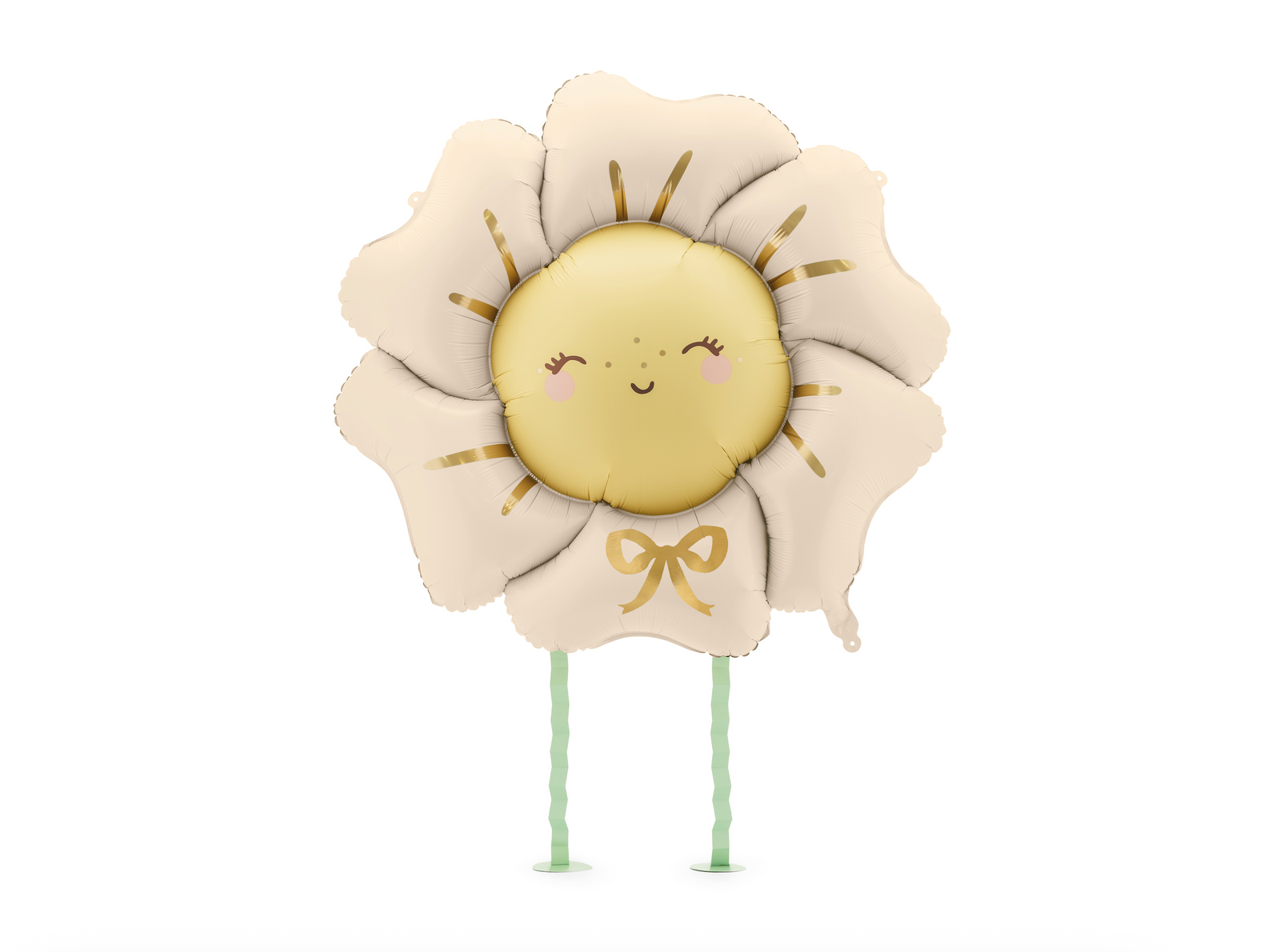 Light Beige Walking Flower Foil Balloon