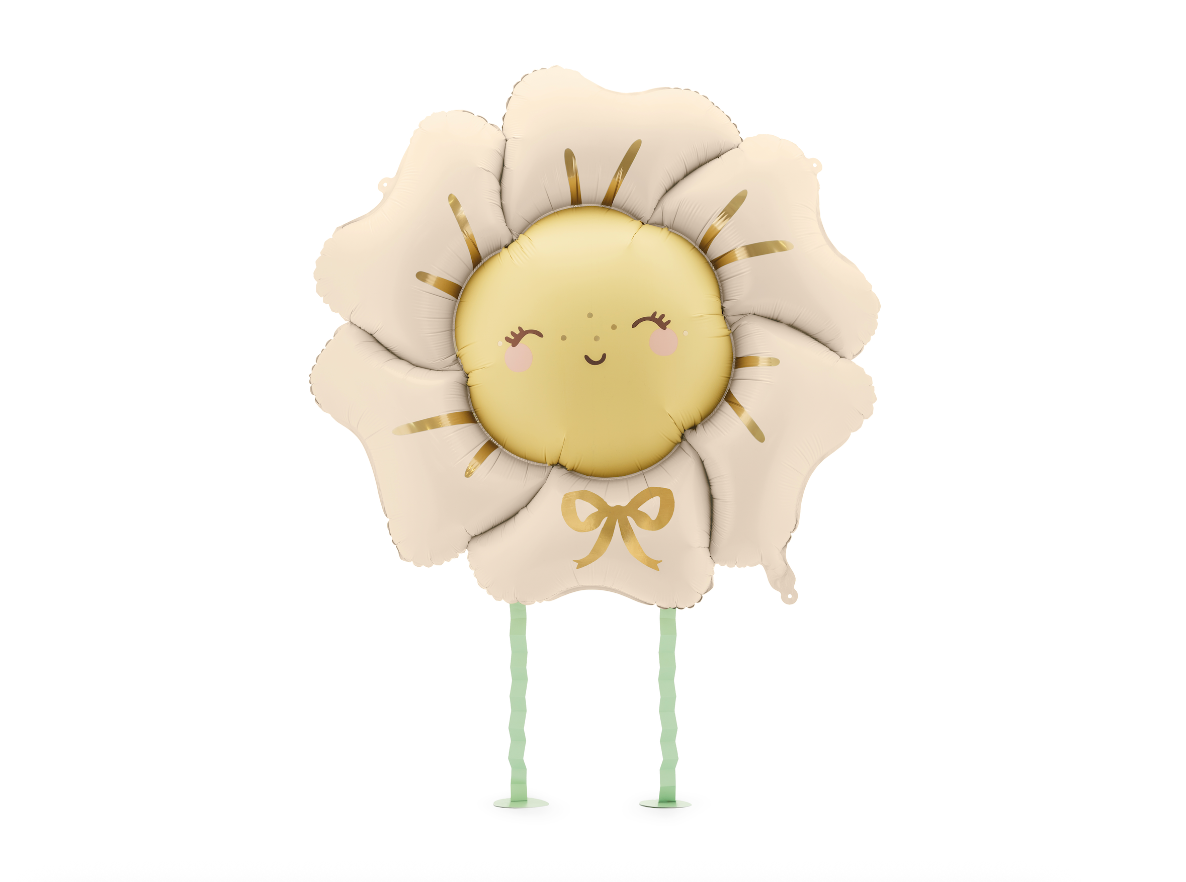 Light Beige Walking Flower Foil Balloon