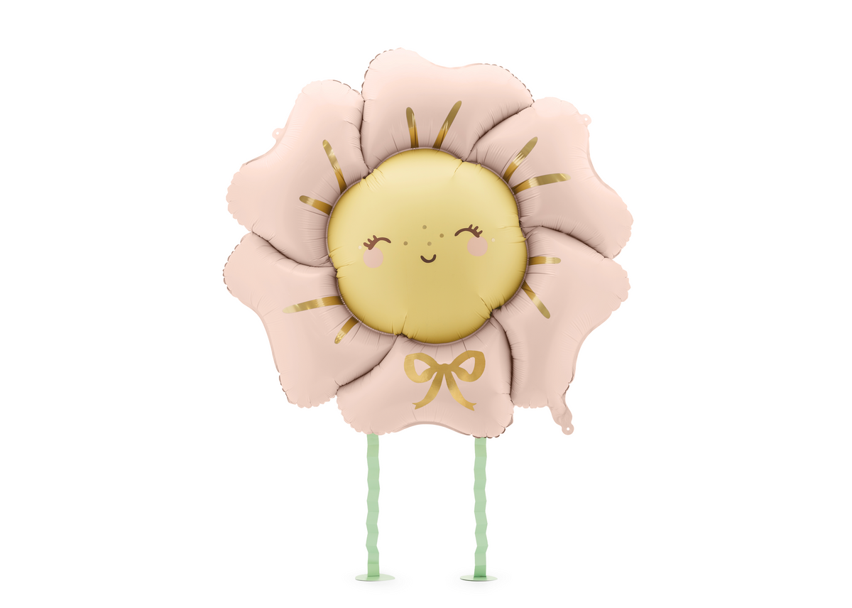 Blush Pink Walking Flower Foil Balloon