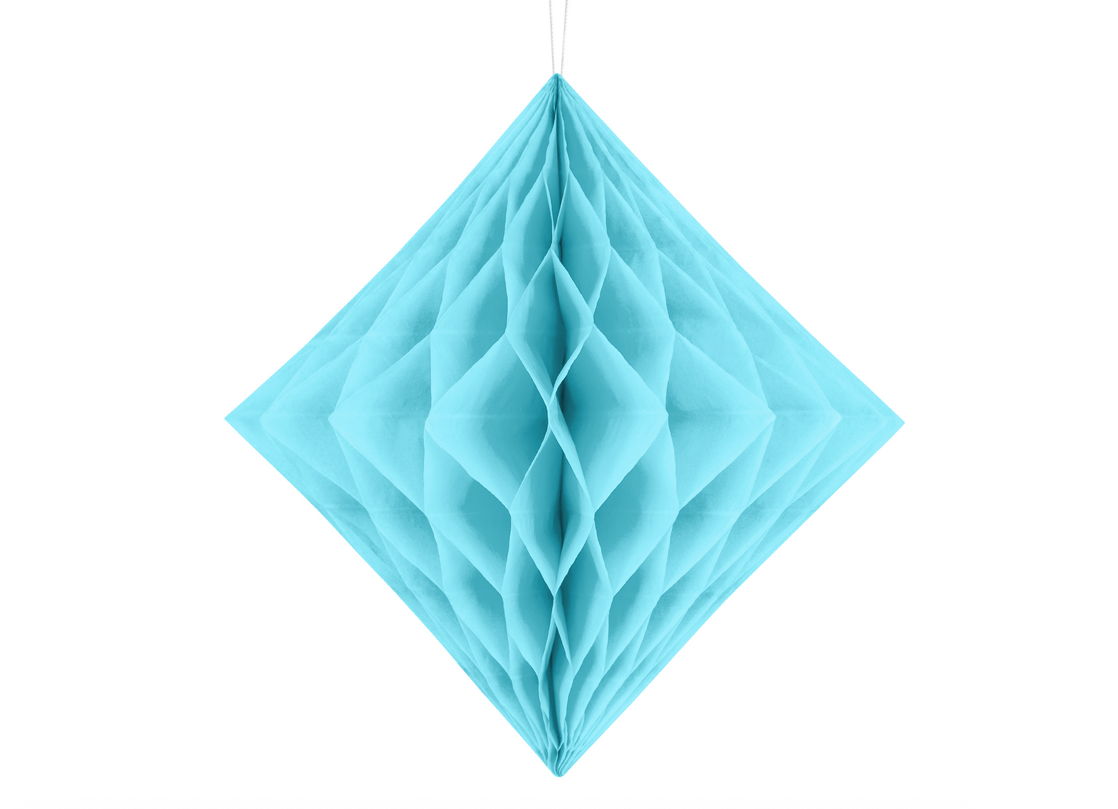 Large Sky Blue Honeycomb Diamond Decoration