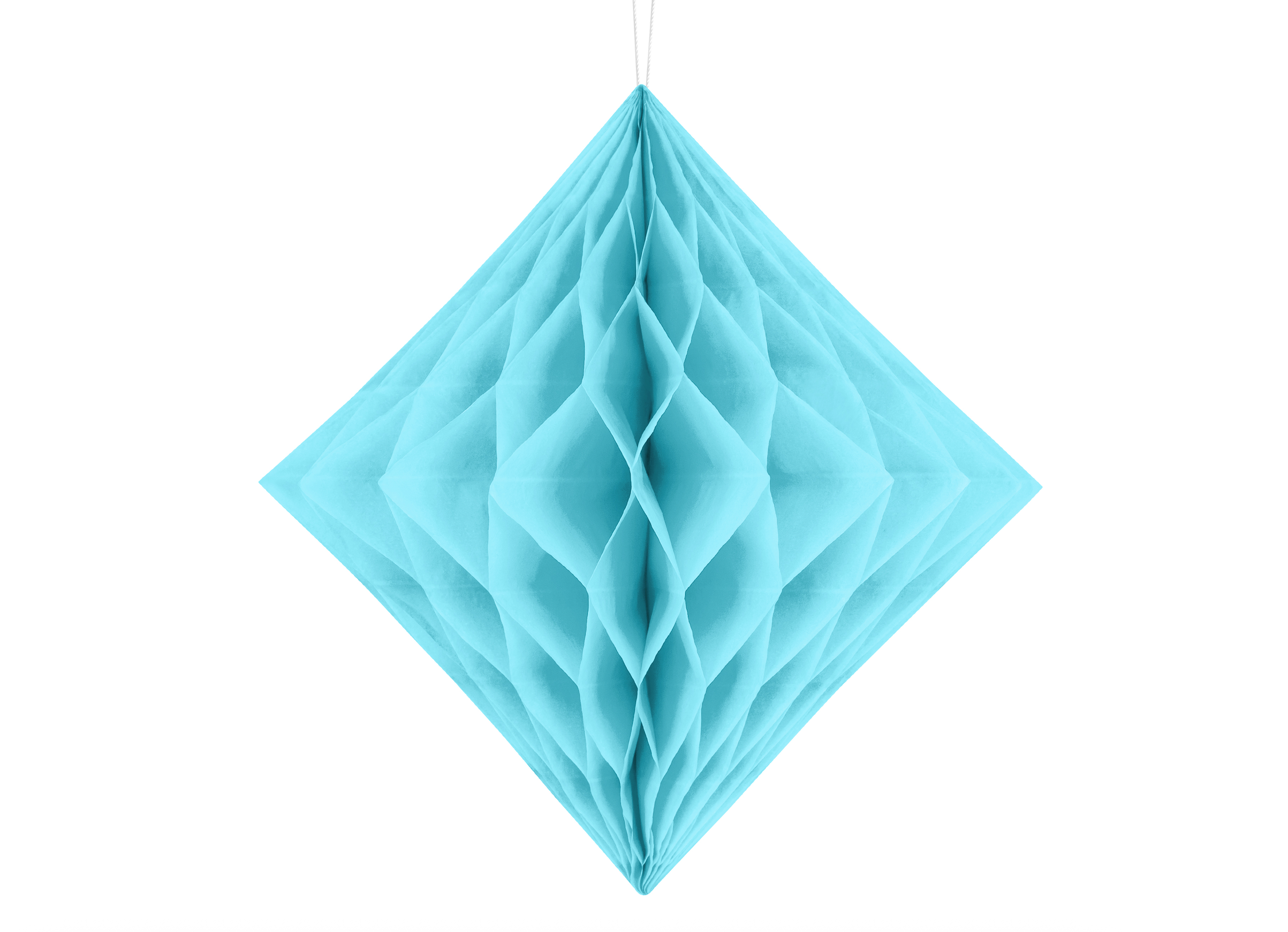 Large Sky Blue Honeycomb Diamond Decoration