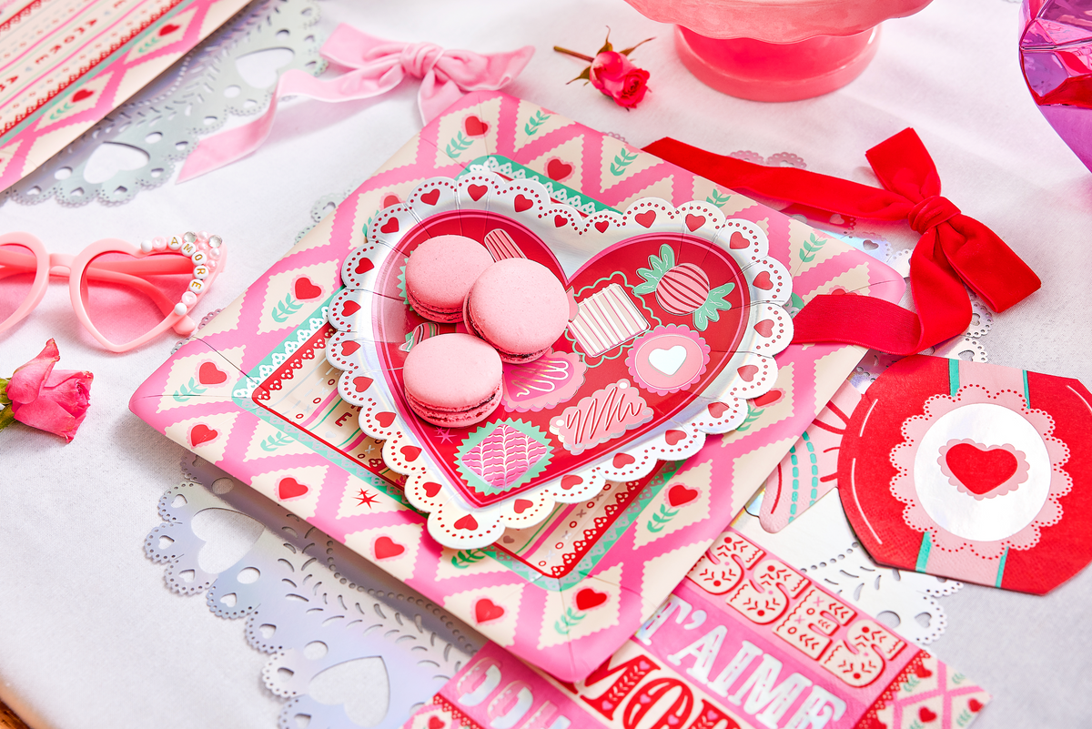Pink & Red Velvet Clip-on Bow Set