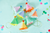Mini Glitter Party Hats Set