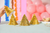 Mini Gold Fringe Party Hats