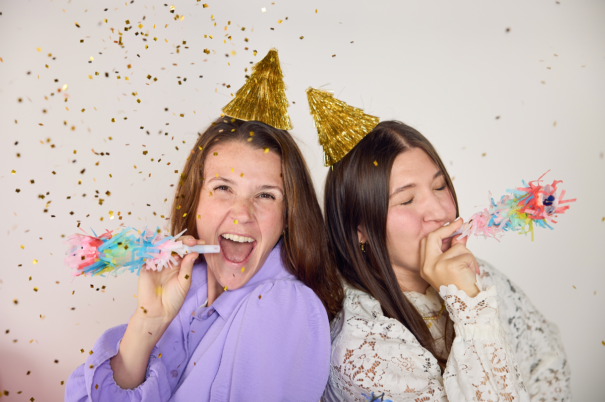 Confetti Burst Fringe Party Blowers