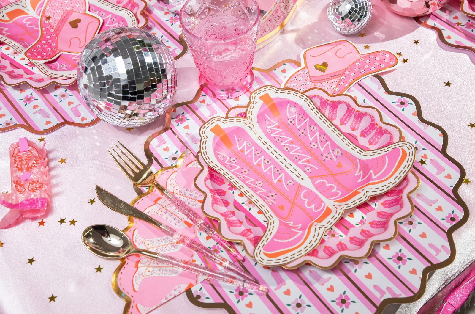 Cowboy Boot Dessert Plates