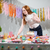 Multicolor Fringe Canopy Banners Set