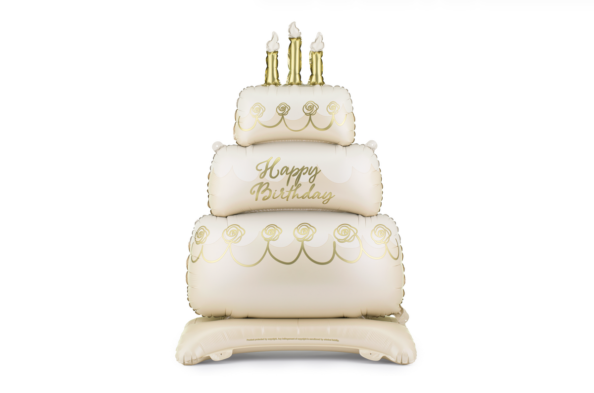 Standing Birthday Cake Foil Balloon