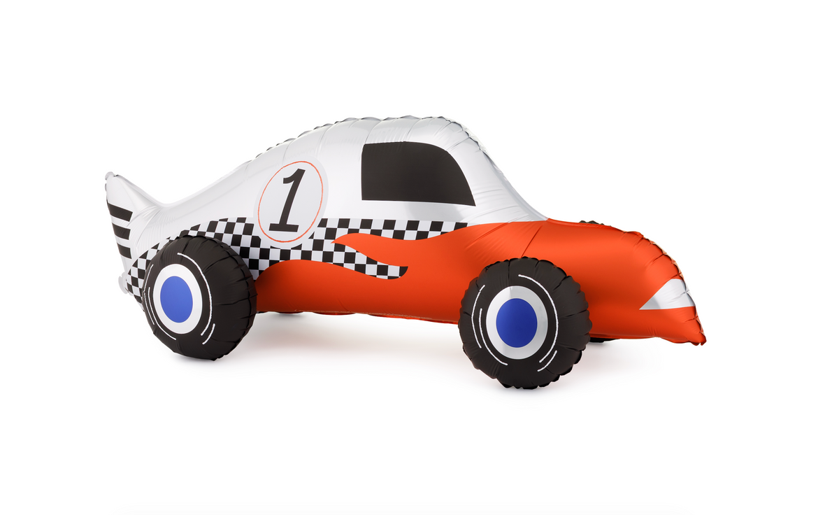 Standing Racing Car Foil Balloon