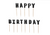 Black Happy Birthday Birthday Candles