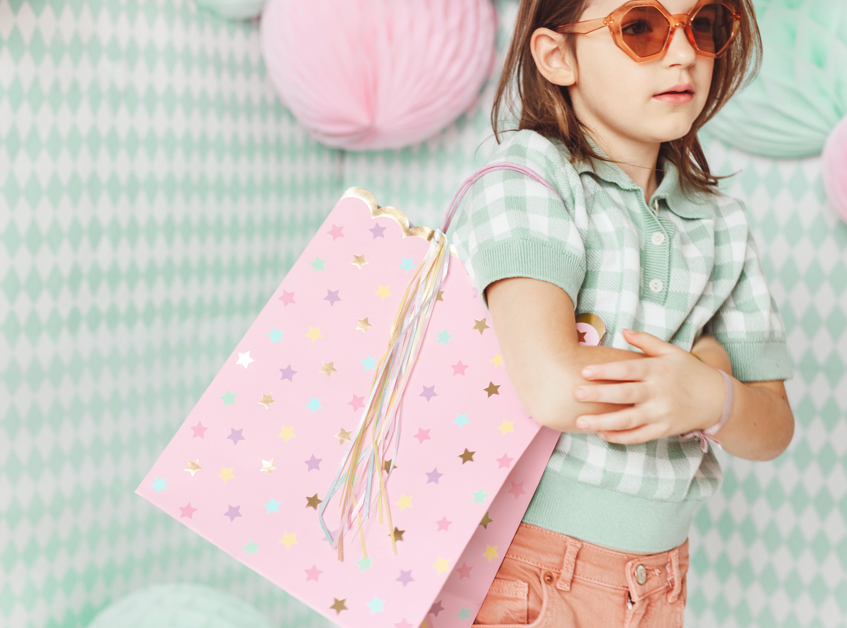 Pink Stars Gift Bag