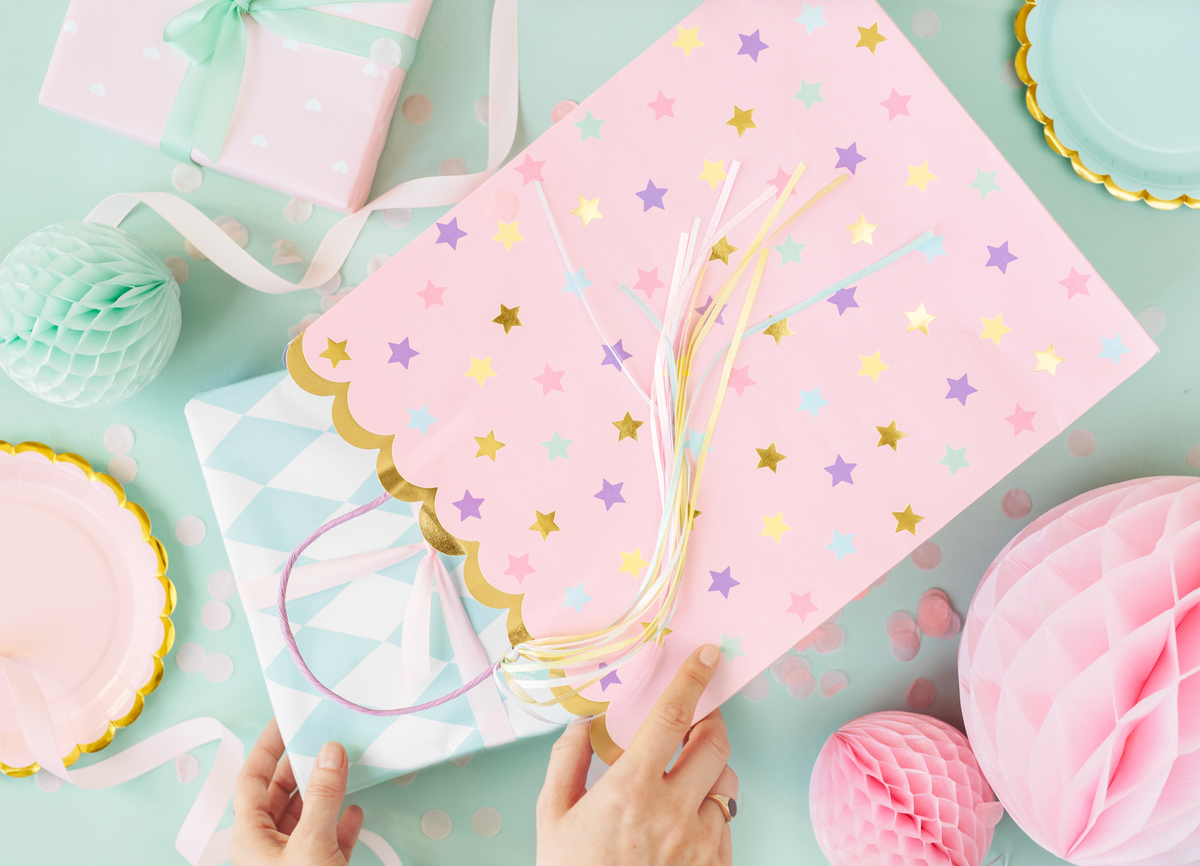 Pink Stars Gift Bag