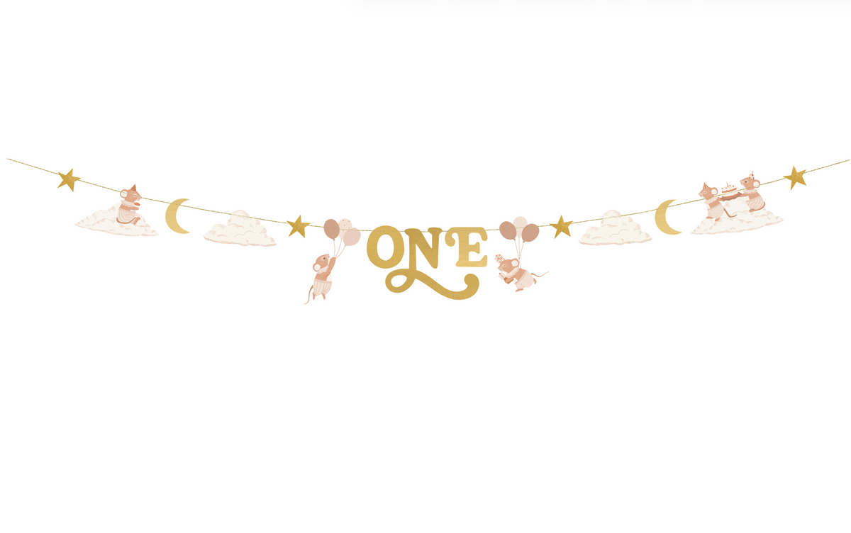One Mice Gold Banner