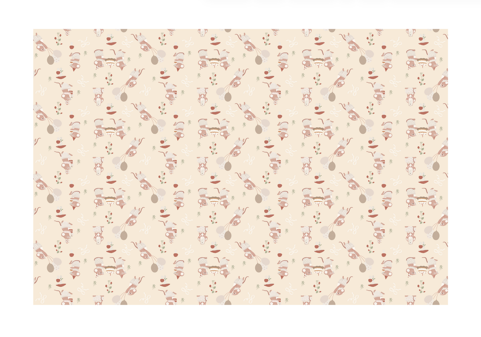 Mice Paper Tablecloth