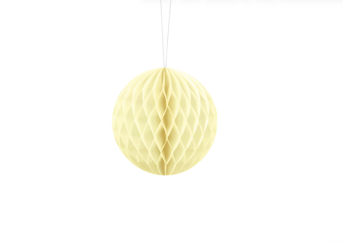Yellow Mini Honeycomb Ball Decoration