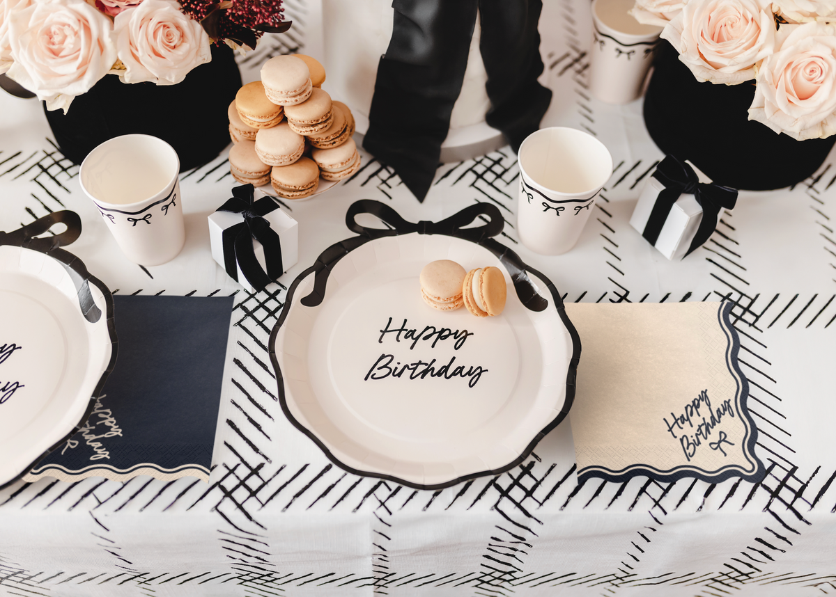 Happy Birthday Bow Paper Napkins
