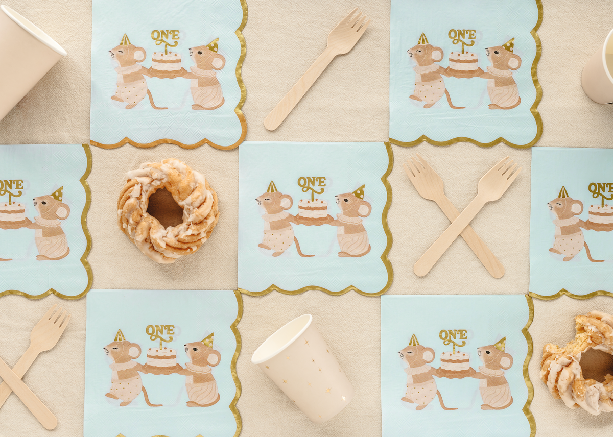 Blue One Mice Paper Napkins