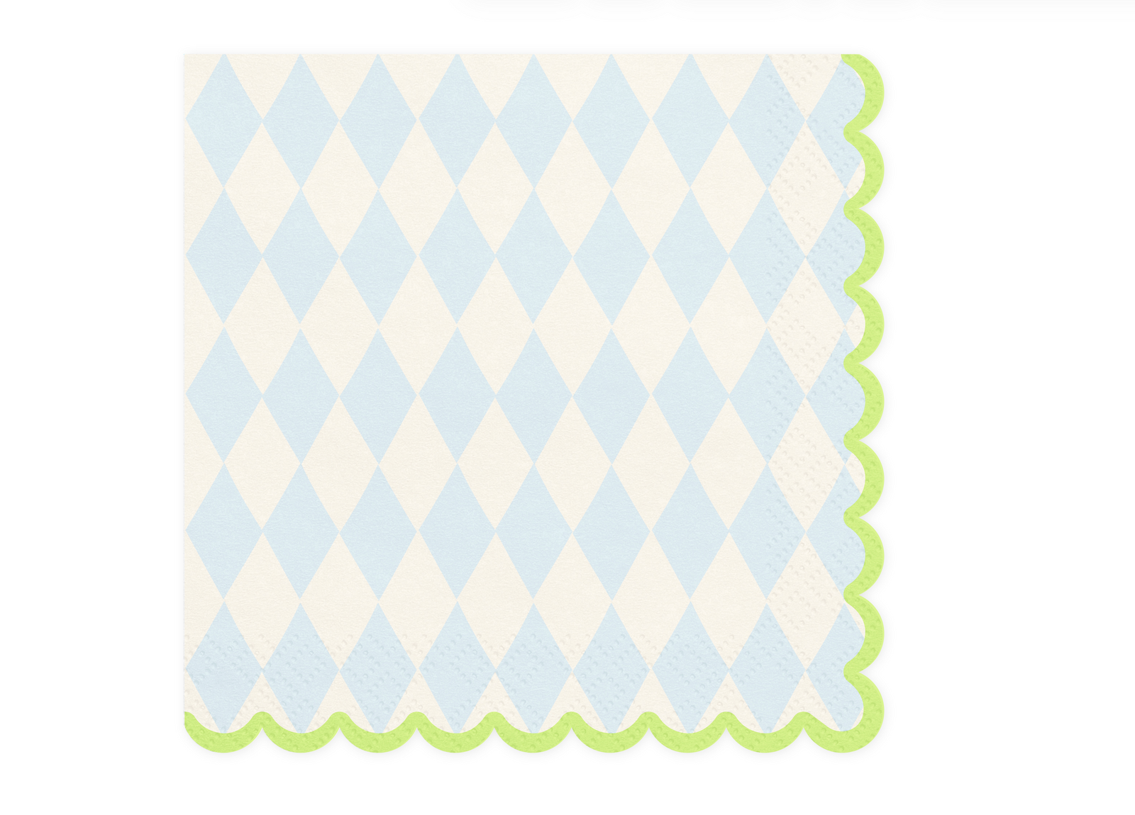 Blue & Cream Rhombus Paper Napkins
