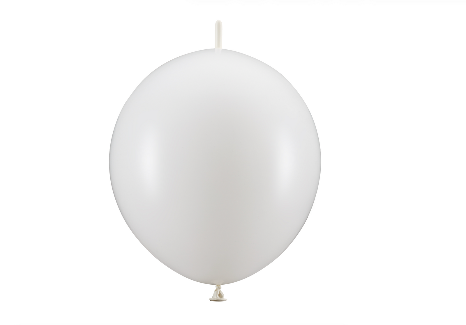 Metallic Pure White Linking Balloons