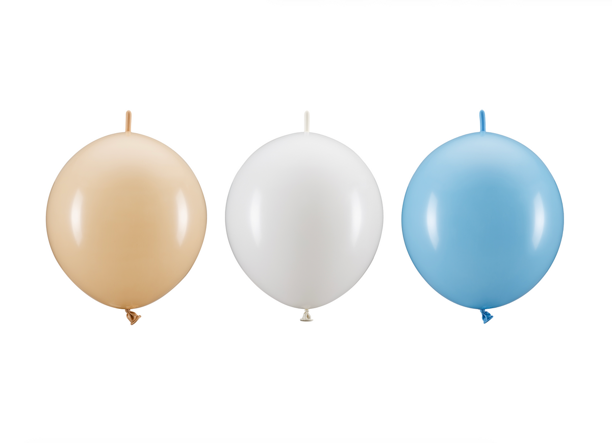 Blue Mix Linking Balloons