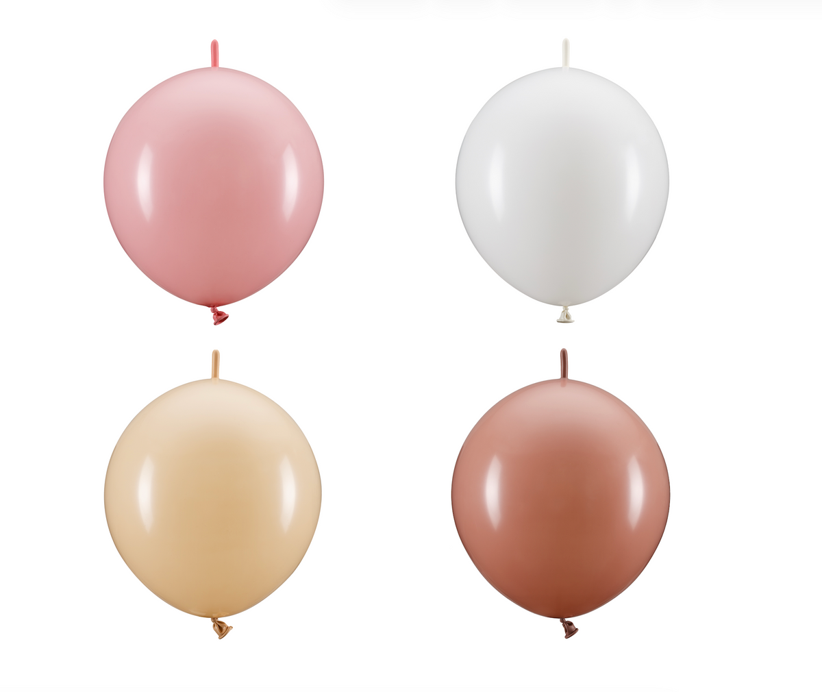 Blush Mix Linking Balloons