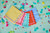 Rainbow Ric Rac Lunch Napkins