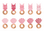 Seashell & Swimsuit Bride Drink Tags