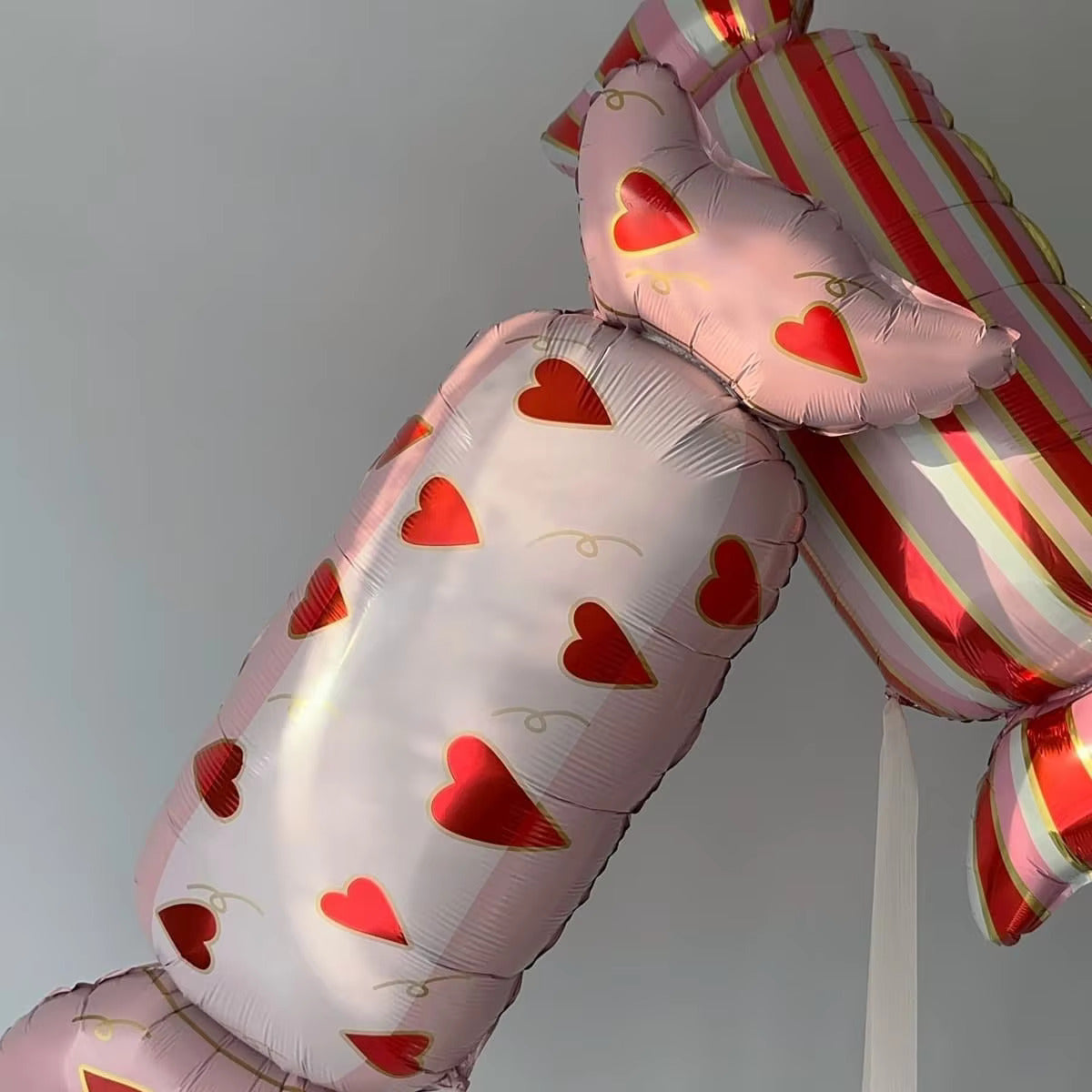 Candy Heart Foil Balloons Set