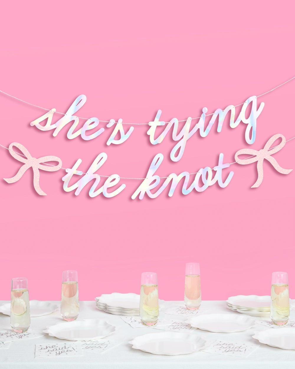 She's Tying the Knot Banner