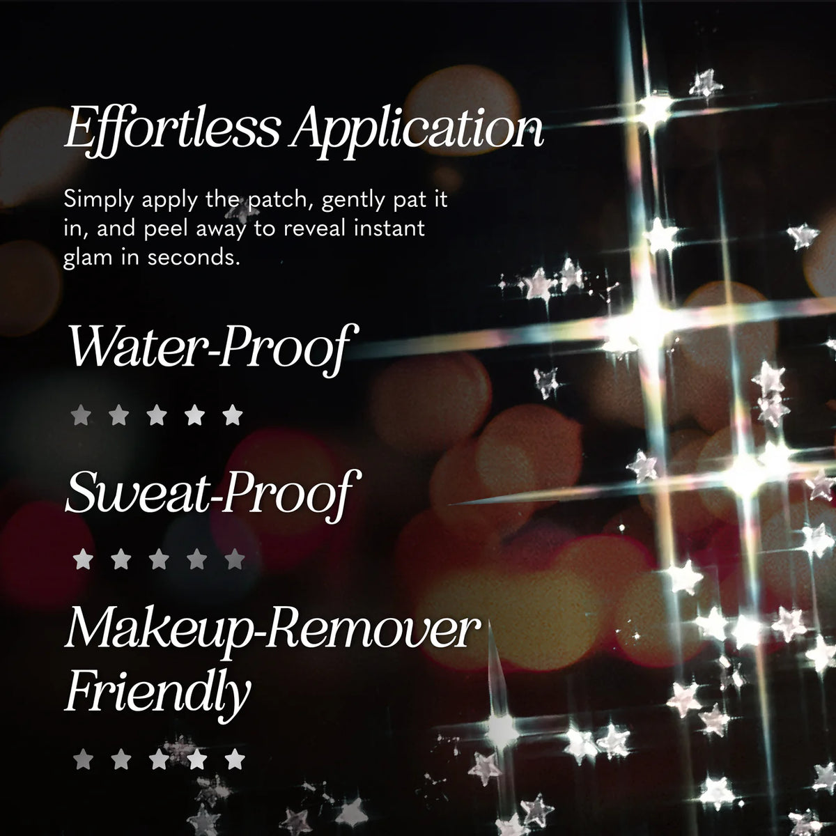 Silver Glitter Freckles Makeup Patches