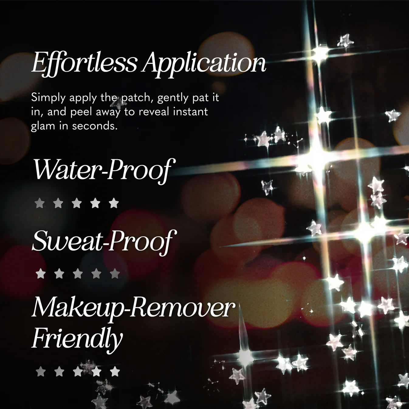 Silver Glitter Freckles Makeup Patches