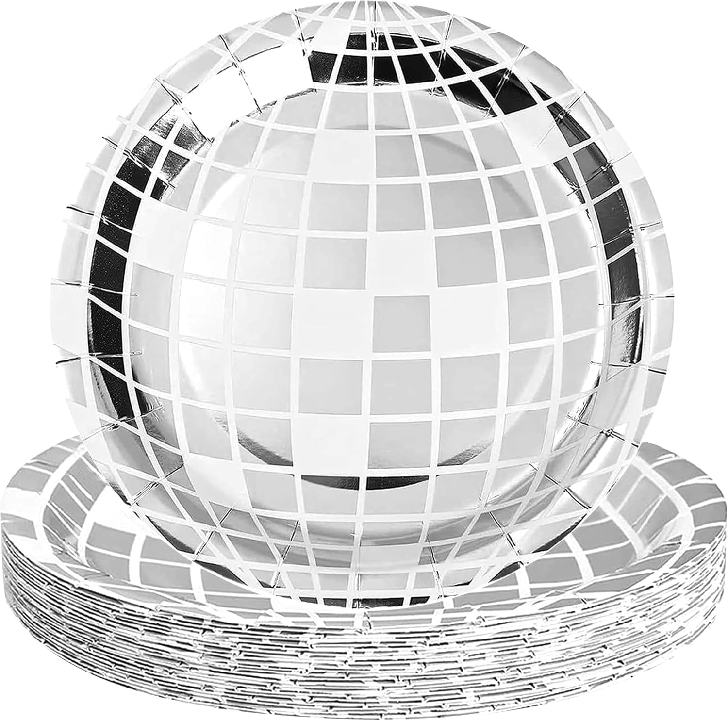 Silver Disco Tableware Set