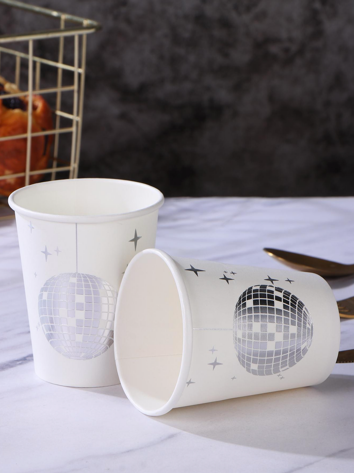 Silver Disco Tableware Set