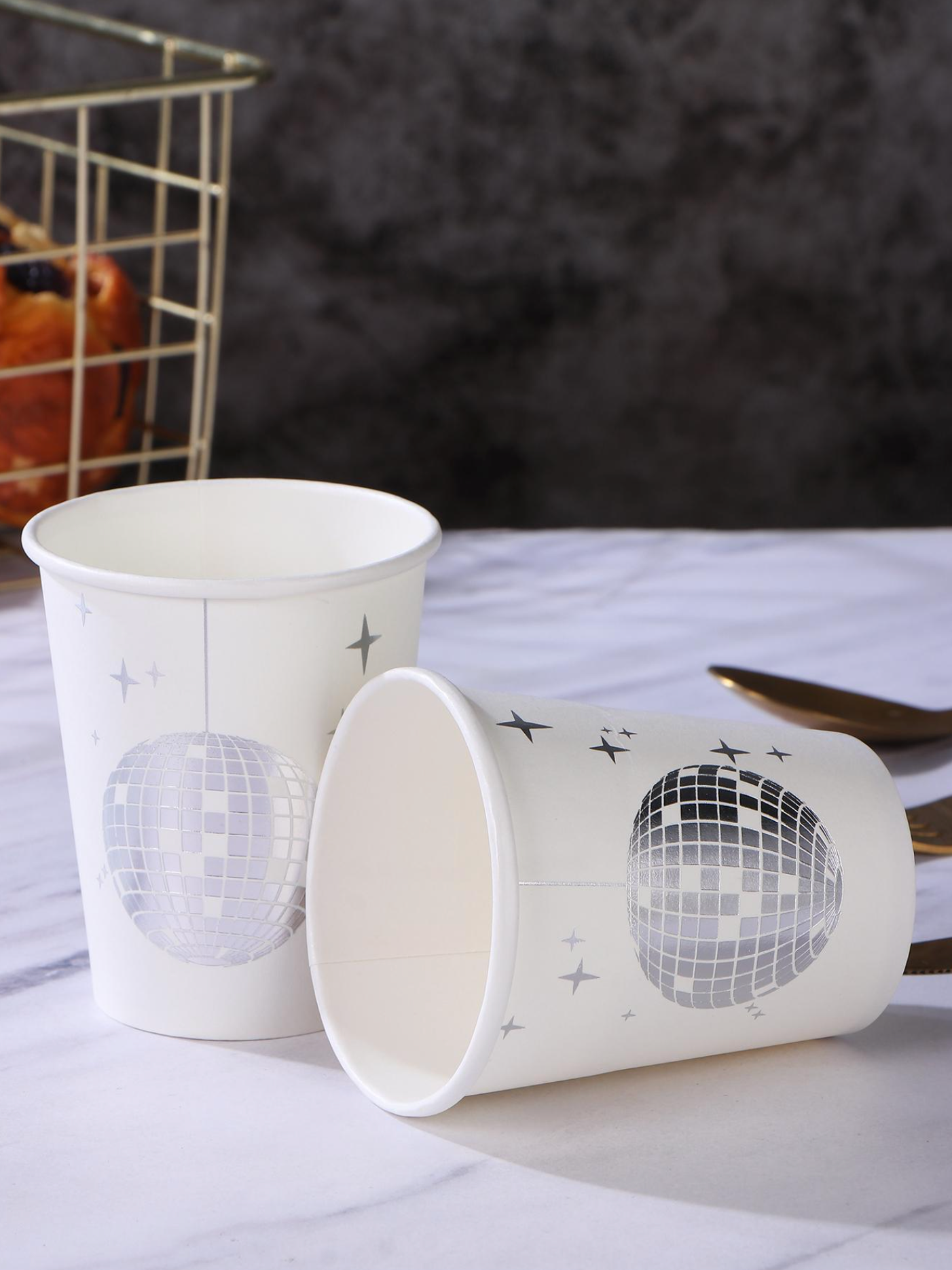 Silver Disco Tableware Set