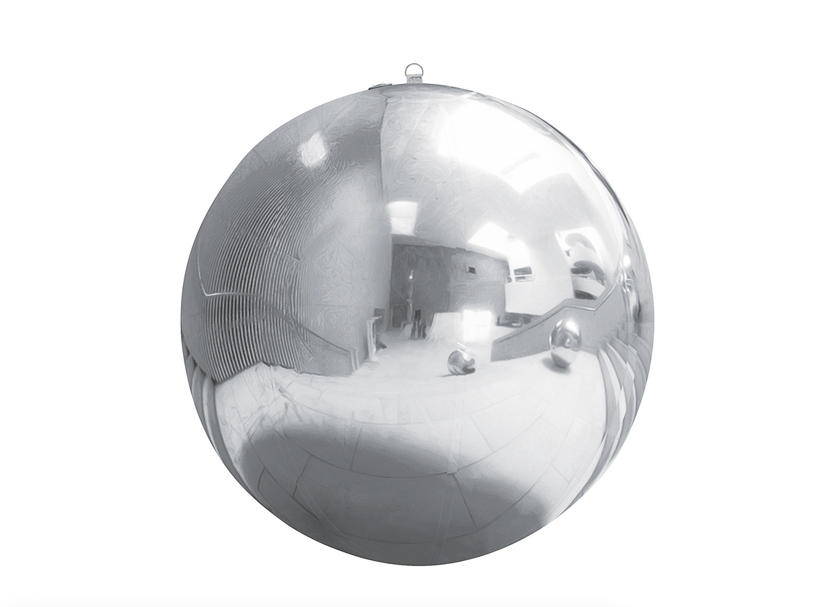 Silver Inflatable Mirror Balls