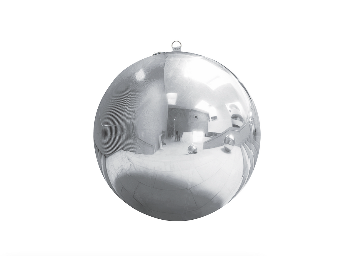 Silver Inflatable Mirror Balls