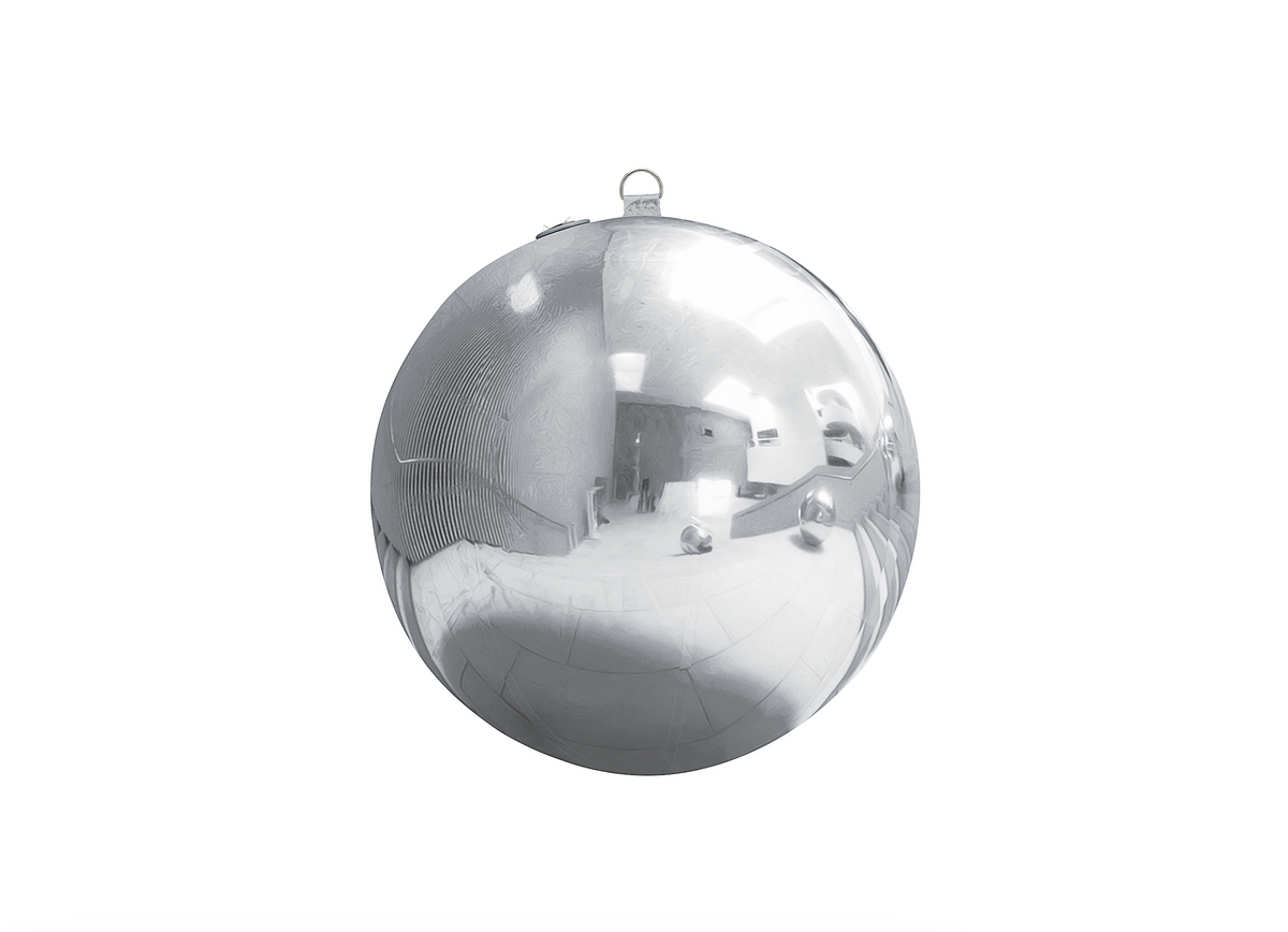 Silver Inflatable Mirror Balls