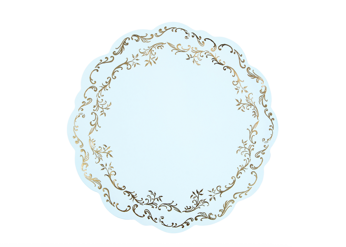 Sky Blue Ornament Plate Mats