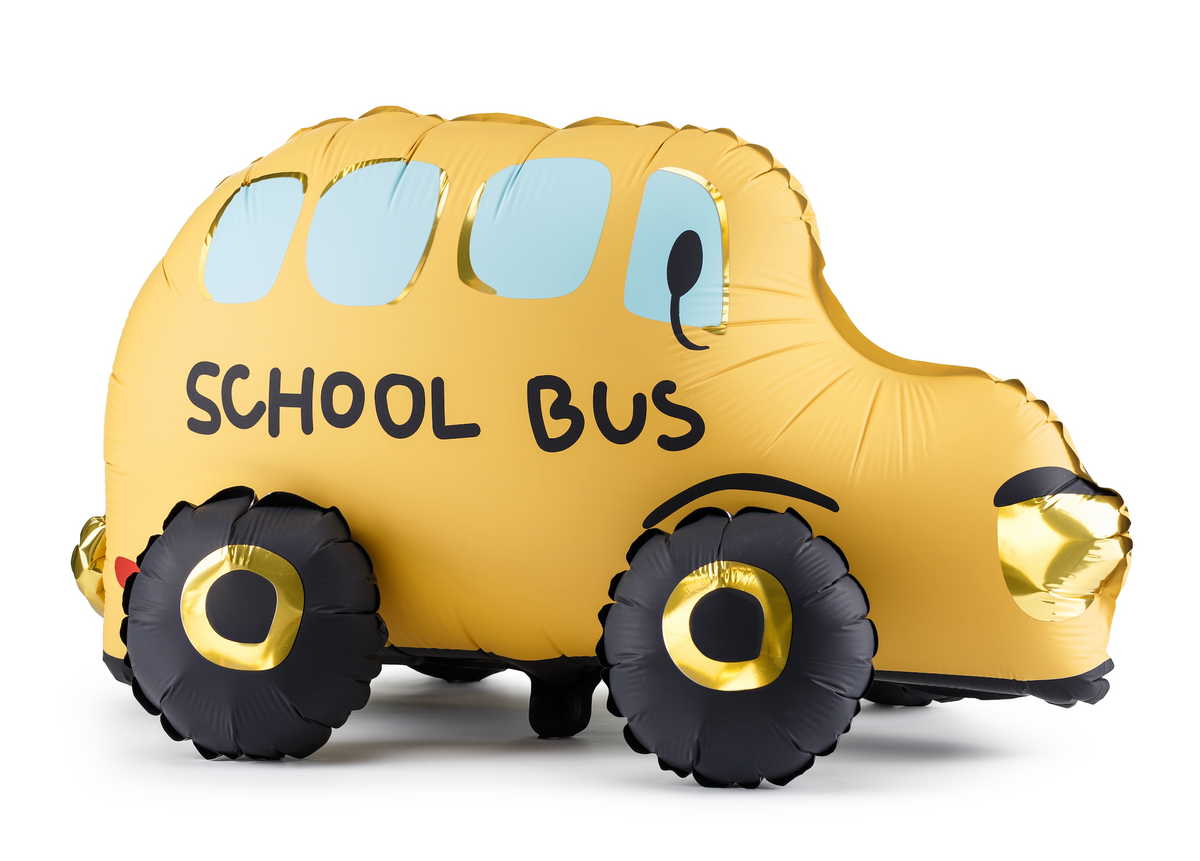 Standing Foil Balloon Bus 