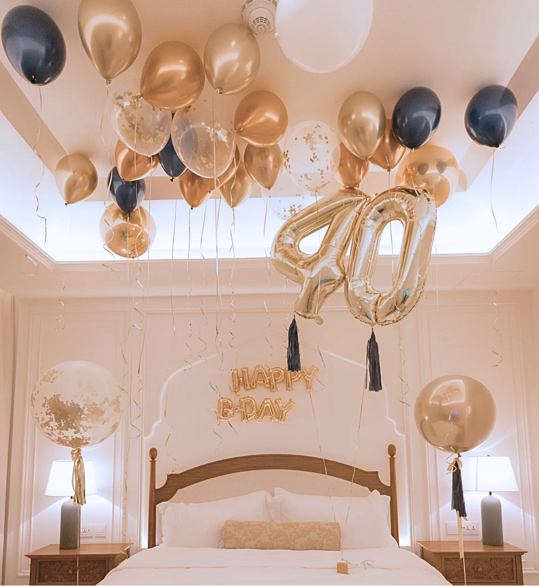 Surprise Balloon Setup Midnight Gold Edition